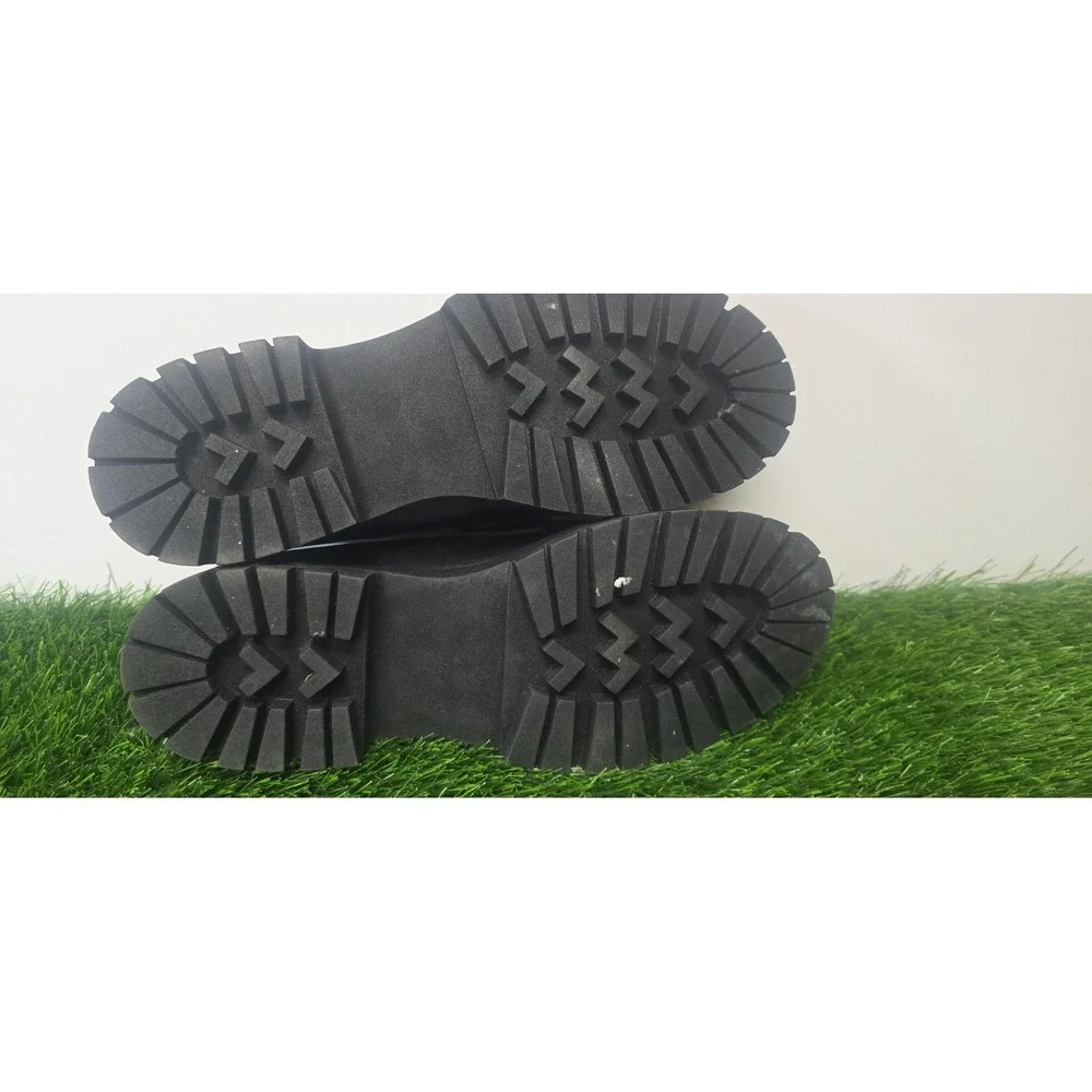 Steve Madden Shoes Womens Size 10 Black Loafers Platform Chunky Penny Lug Sole - Picture 10 of 11